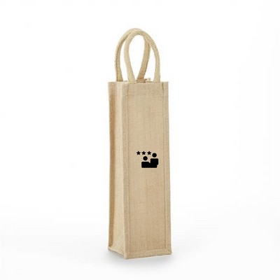 1 Bottle Jute Wine Bag