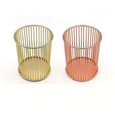 Make Up Brush Holder Metal Wire Pencil Cup