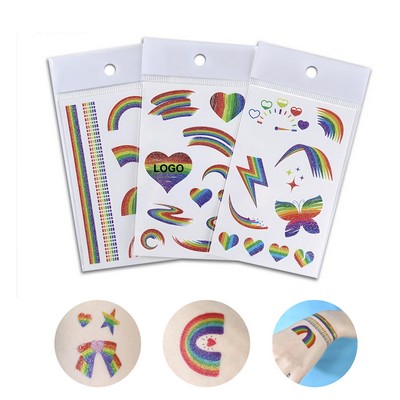 Pride Glitter Tattoos 1 Sheet