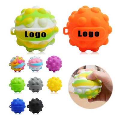 3D Silicone Popper Stress Ball