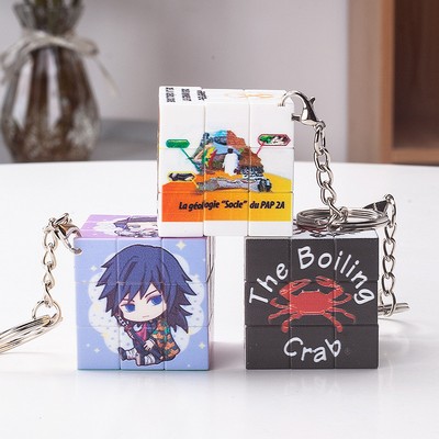 Mini Fun Cube With Keychain