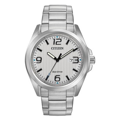 Citizen® Men's Garrison Eco-Drive Watch w/Black Markers