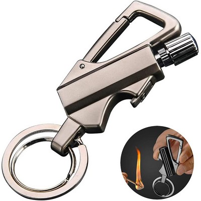 Matchstick Fire Starter Keychain With Bottle Opener