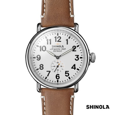 Shinola® Runwell Watch - 47mm White/Tan