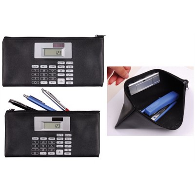 Document and Deposit Bag with Solar Calculator