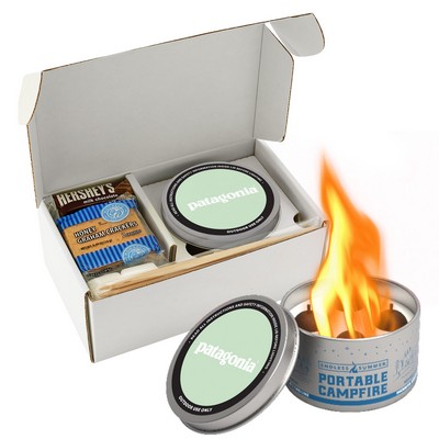 S'mores Pack featuring Endless Summer® Portable Campfire w/ Custom lid label