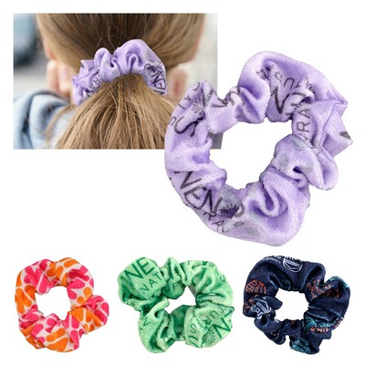 Full Color Velvet Hair Scrunchie