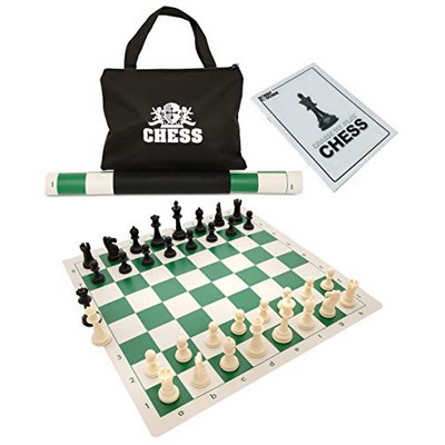 Green Tournament Chess Set, 20"