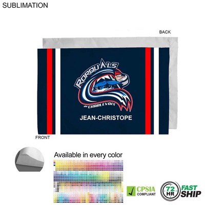 72 Hr Fast Ship - Team Poplin Pillowcase, 33x21, Sublimated full color Edge to Edge 1 side