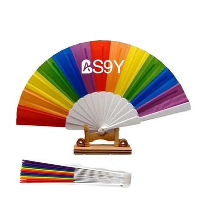 Rainbow Foldable Fans