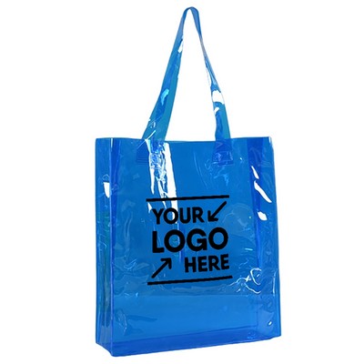 Clear Tote Bag w/Holographic Finish