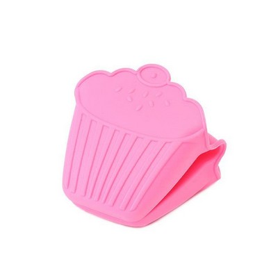 Pink Cupcake Shaped Pinch Mitts