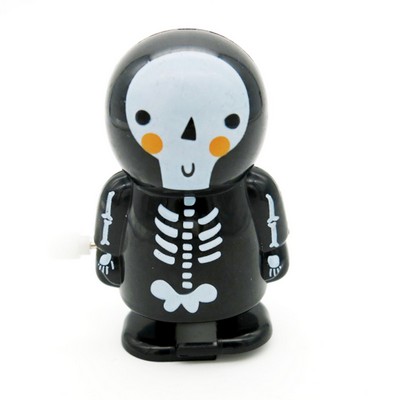 Wind Up Walking Halloween skeleton man