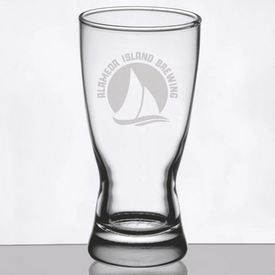 Deep Etched or Laser Engraved Libbey® 1178HT Hourglass 10 oz. Rim Tempered Pilsner Glass