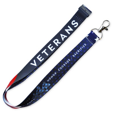 American Flag Veteran Lanyard