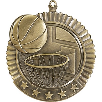 Star Medal - Medal - Basketball, 2"