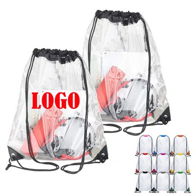 Pvc Clear Drawstring Bag