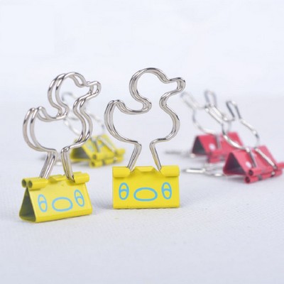 Cartoon Yellow Duck Long Tail Clip