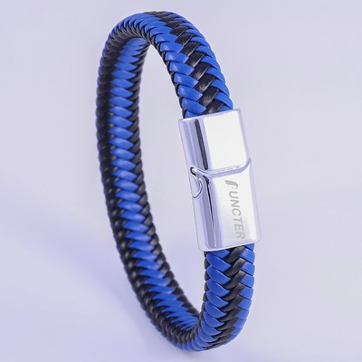 Leather Bracelet with Matel Closure