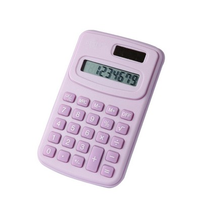 8 Digit LCD Display Battery Solar Power Pocket Calculator