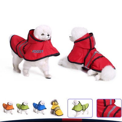 Pet Rain Poncho-XS/S