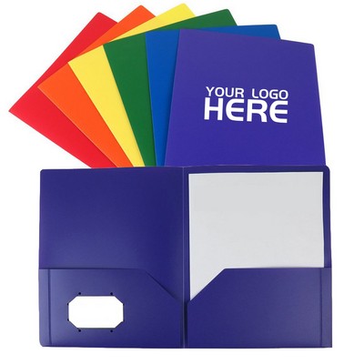 Heavy Duty Plastic 2 Pocket Extra Tough School Folder