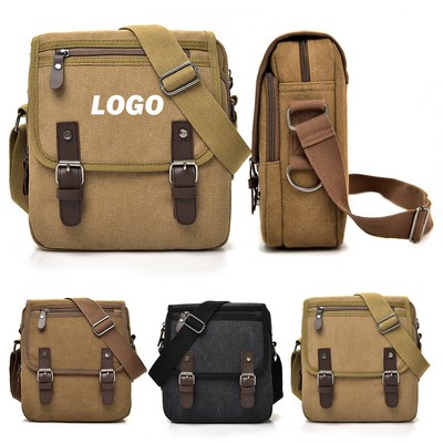 Canvas Messenger Shoulder Bag