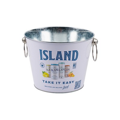 5 Quarts Beverage Tin Ice Bucket