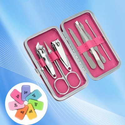 Stainless Steel Manicure Sets Pedicure Kits Nail Clipper Personal Care Tools with Metal Case