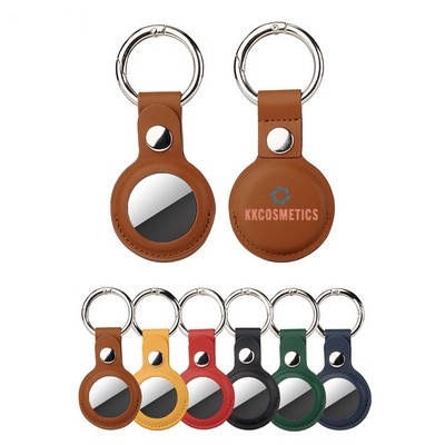 Leather Airtag Cover Key Chain