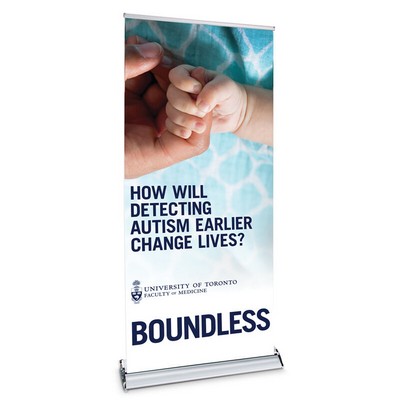 39" w x 82" h Retractable Banner Stand - Quick Change