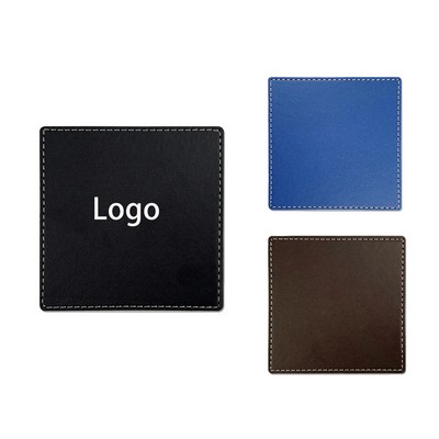 PU Leather Square Shaped Coaster