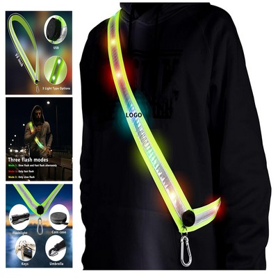 Led Night Running Gear High Visibility LED Flashing Sash