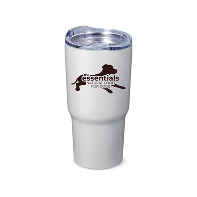 20 oz. Double Wall Tumbler with Vacuum Sealer - Matte White