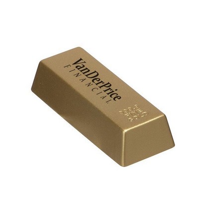 Foam Gold Bar Stress Reliever