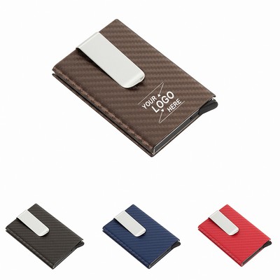 RFID Carbon Fiber Money Clip Wallet