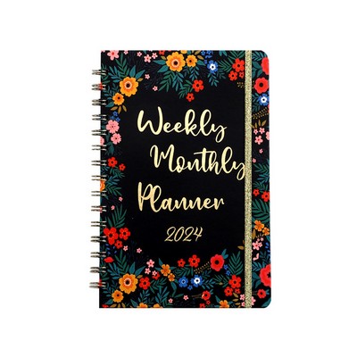 Weekly Monthly Planner 2024 with Monthly Tabs