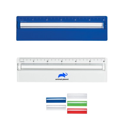 6" Plastic Ruler With Magnifier(Free shipping)