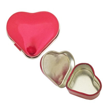 Heart Shaped Mint Tin Red - Empty