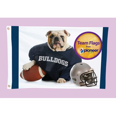 2-ft. H x 3-ft. W Team Flag (DOUBLE SIDED)