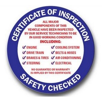 Face Adhesive Inspection Sticker (Packs of 100)