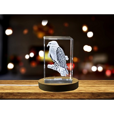 Majestic Hawk Crystal Carvings | Exquisite Gems Etched with Aerial Hunters