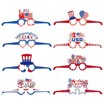 American Flag Decoration Glasses 8Pc/Set