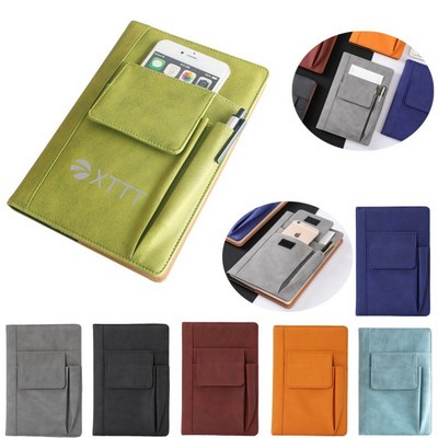 Notebook With Phone Pocket