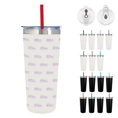 24 Oz. Full Laser Basics Tumbler