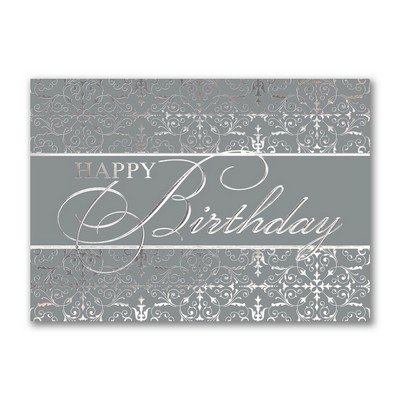 Platinum Birthday Card