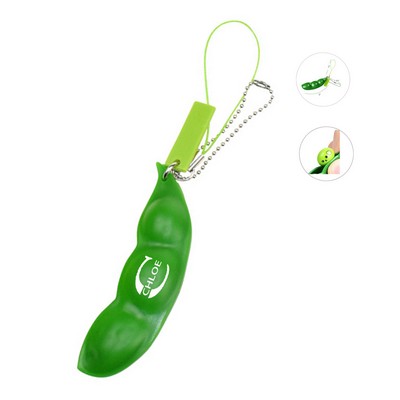 Bean Fidget Toy With Keychain