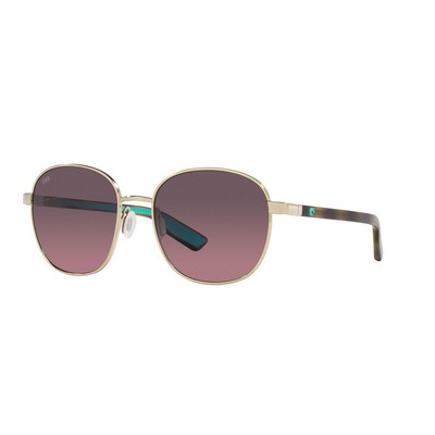 55 Mm Costa Del Mar® Shiny Gold Egret Sunglasses