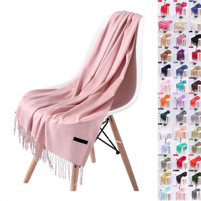 39 Colors Cashmere Scarf Women Pashmina MOQ 50Pcs