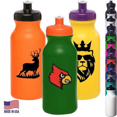 Plastic Water Bottles - 20 oz Custom drinkware